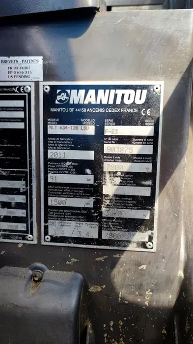 Навантажувач Manitou MLT 634-120 LSU 2011 рік