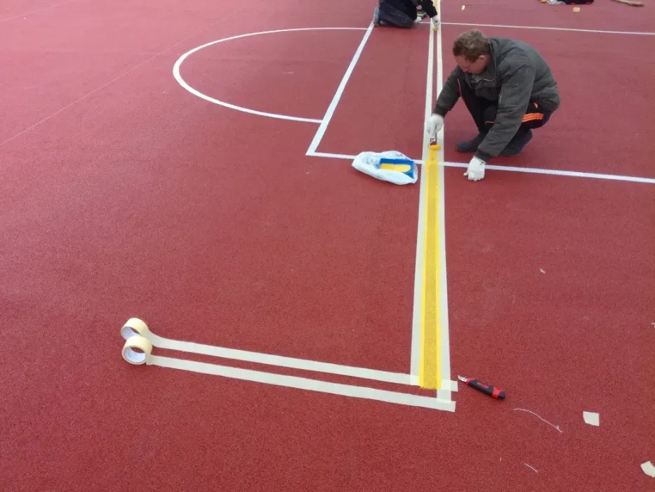 Нанесення розмітки (оновлення) на спортивні майданчики-спортзали