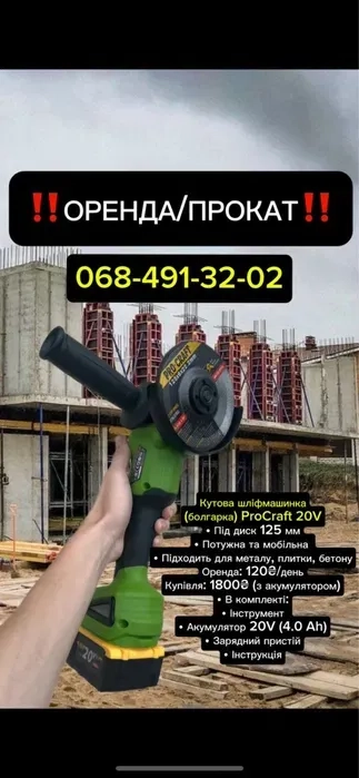 Болгарка ProCraft