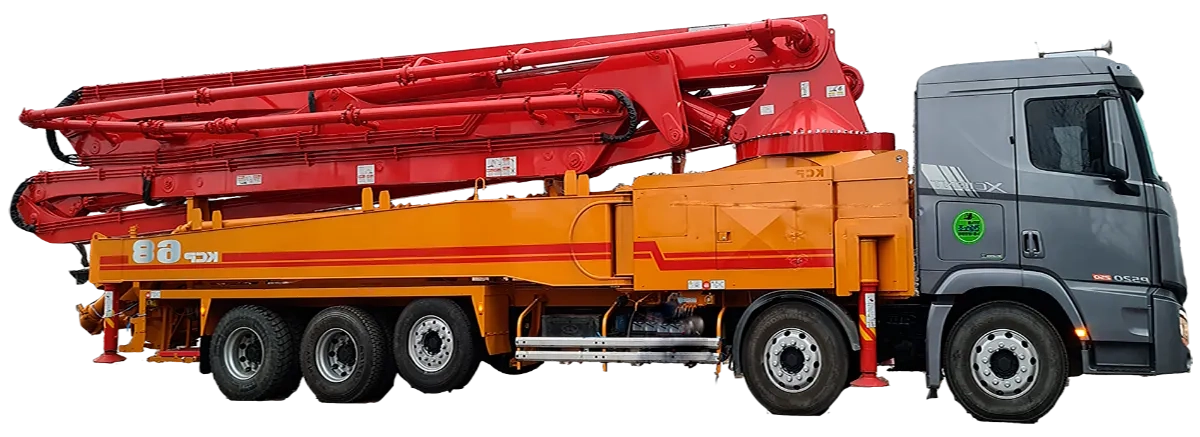 Автобетононасос довжина автостріли 65-68 м. (90-180 м3/год), Мін. замовлення: 3 години роботи.