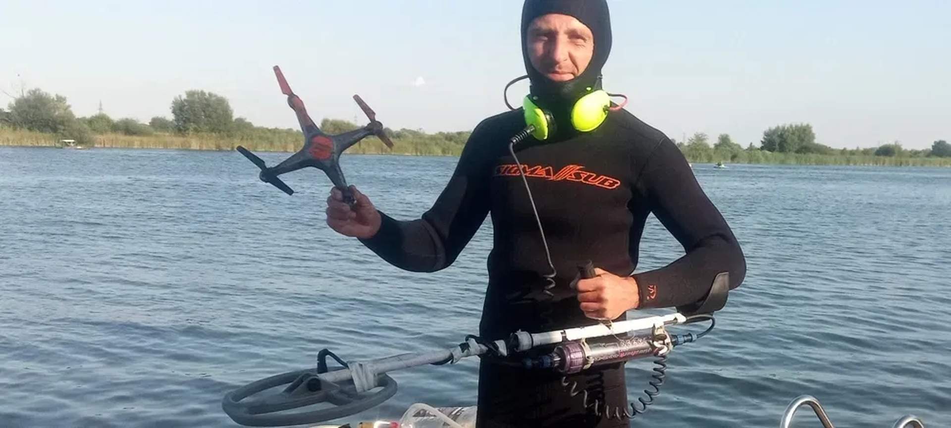 Водолаз Київ. Пошук металошукачем ювелірних прикрас