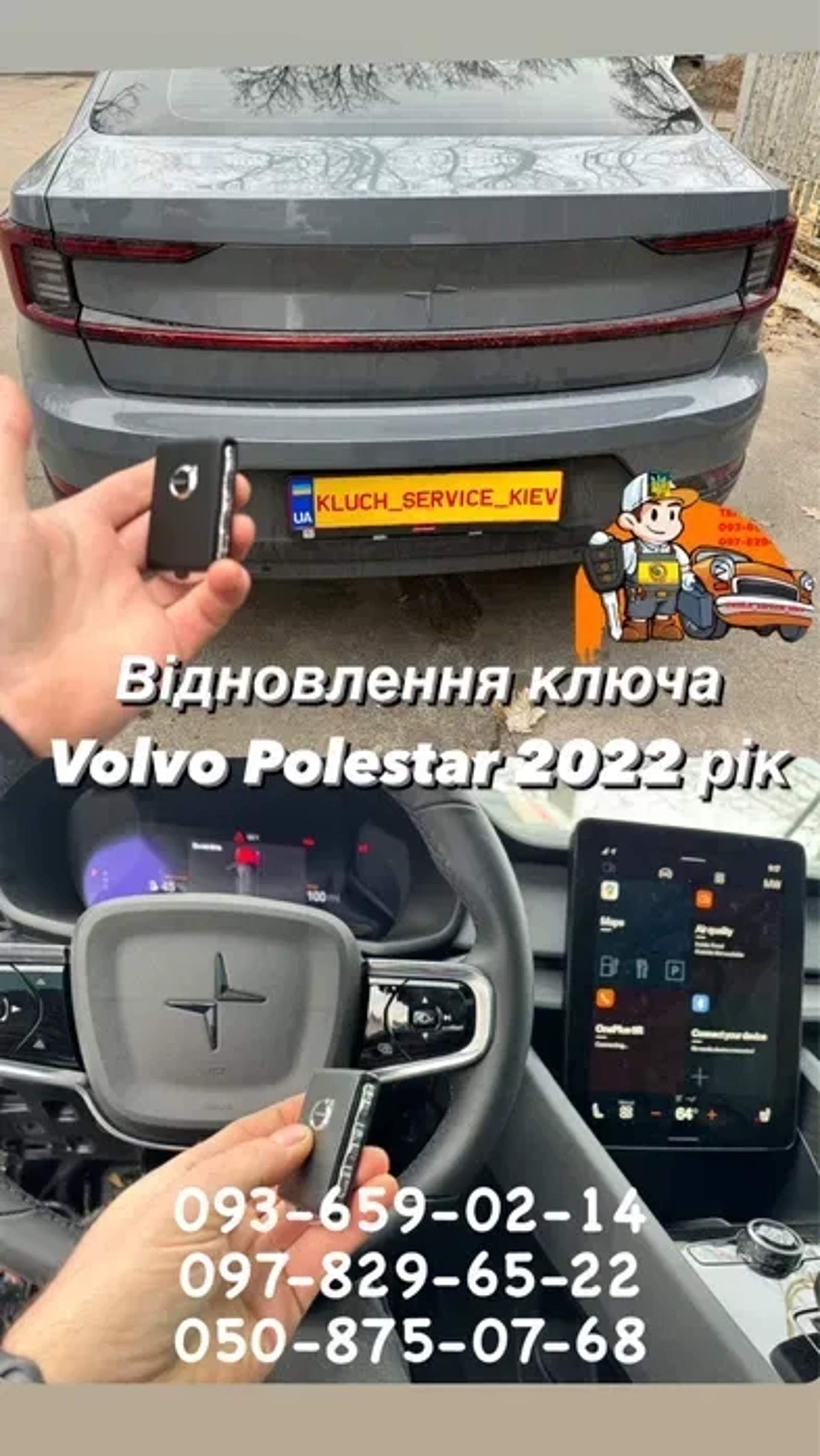 Volvo & Polestar: Професійне Програмування Ключів. Відновлення та Дублікати. Гарантія!