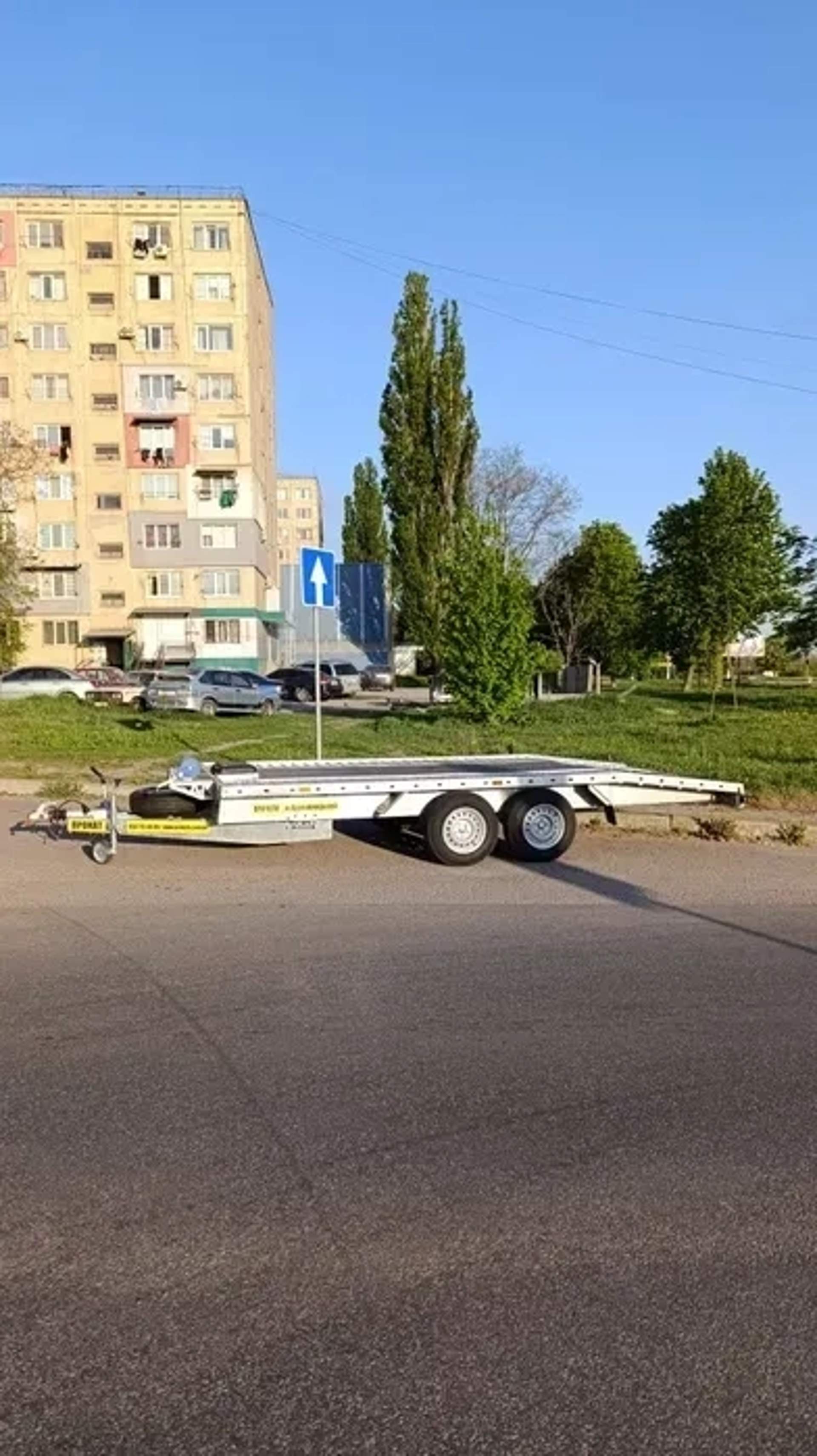 Двовісний причіп-лафета (автовоз) 4.6м × 2.1м