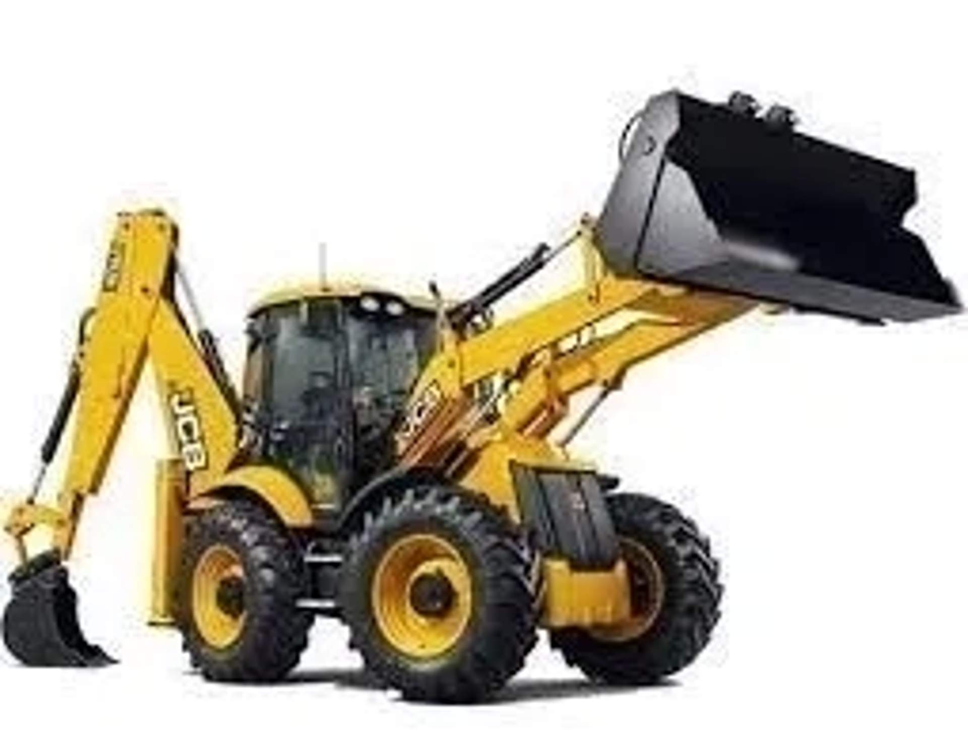Екскаватор-навантажувач JCB копання траншей під комунікації