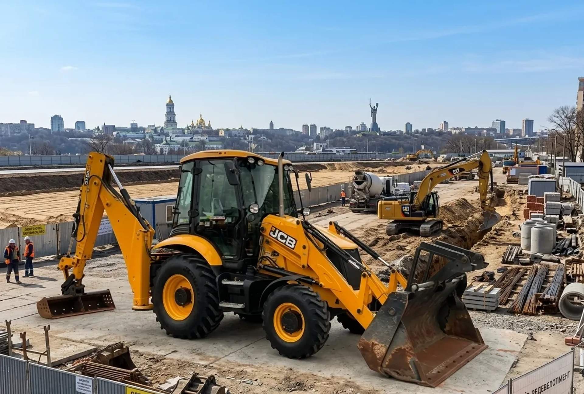 Екскаватор JCB 3CX — продуктивність і універсальність на об’єкті.