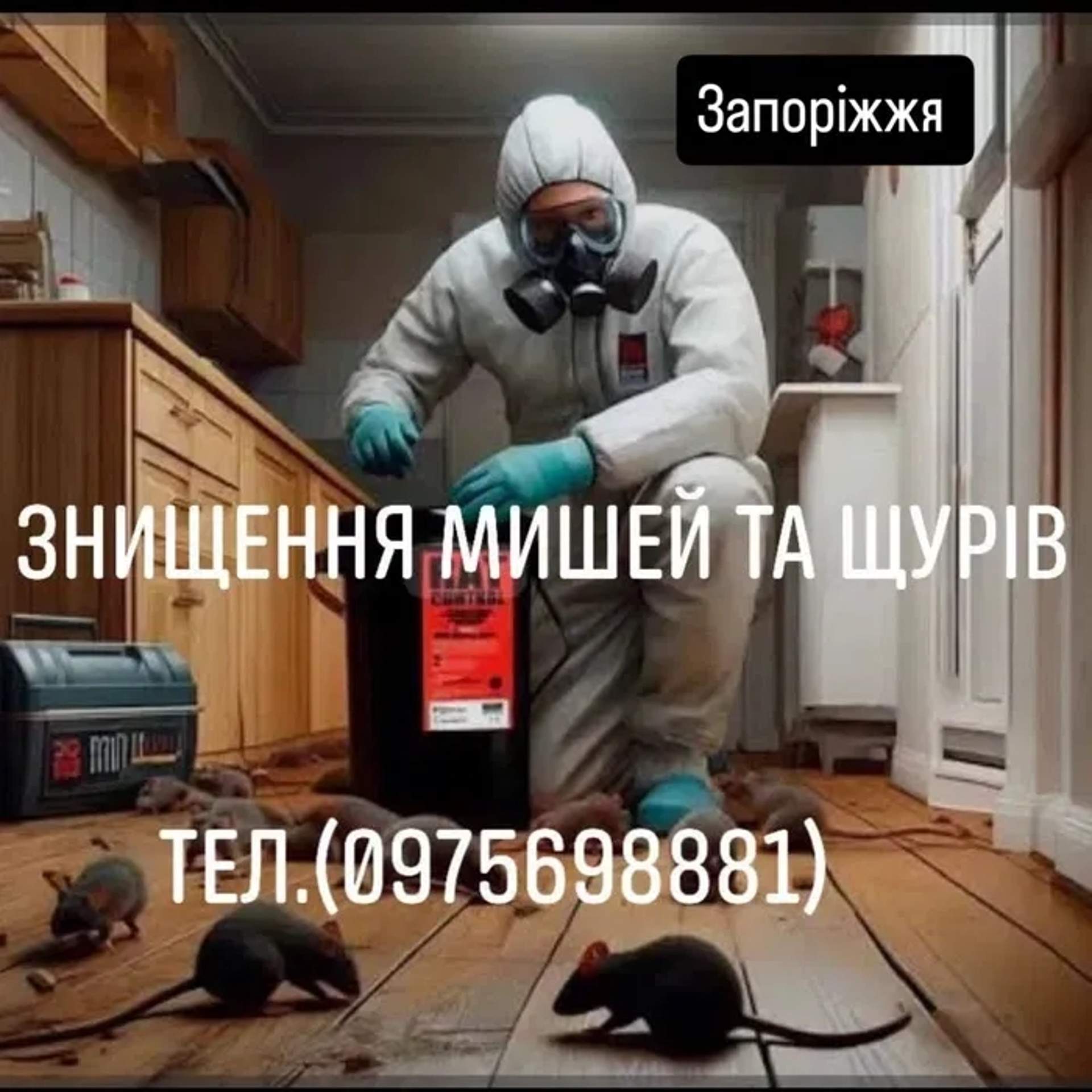 Знищення Мишей Щурів Тарганів Клопів та Блох, в кафе у магазинах