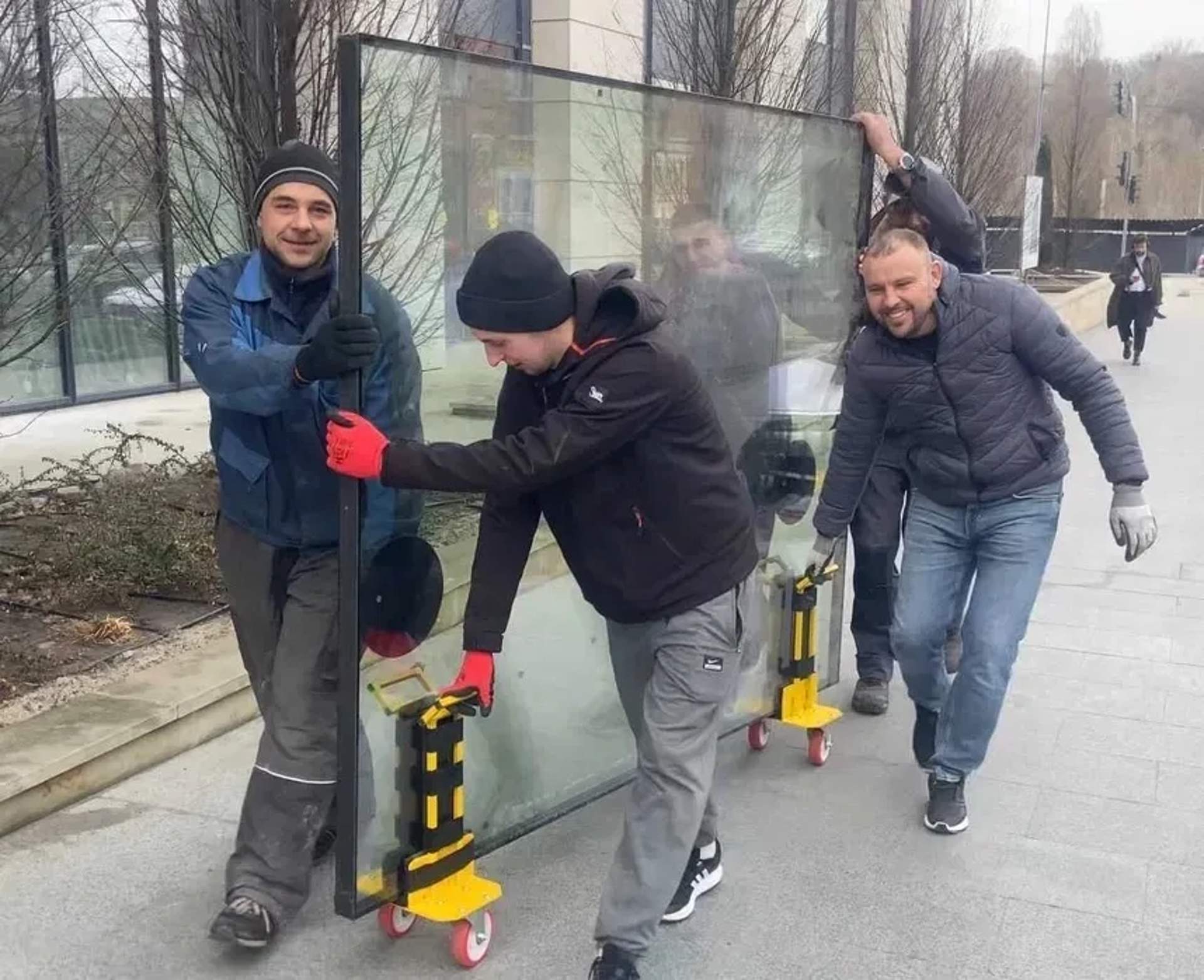 Ручний візок для склопакетів та слябів