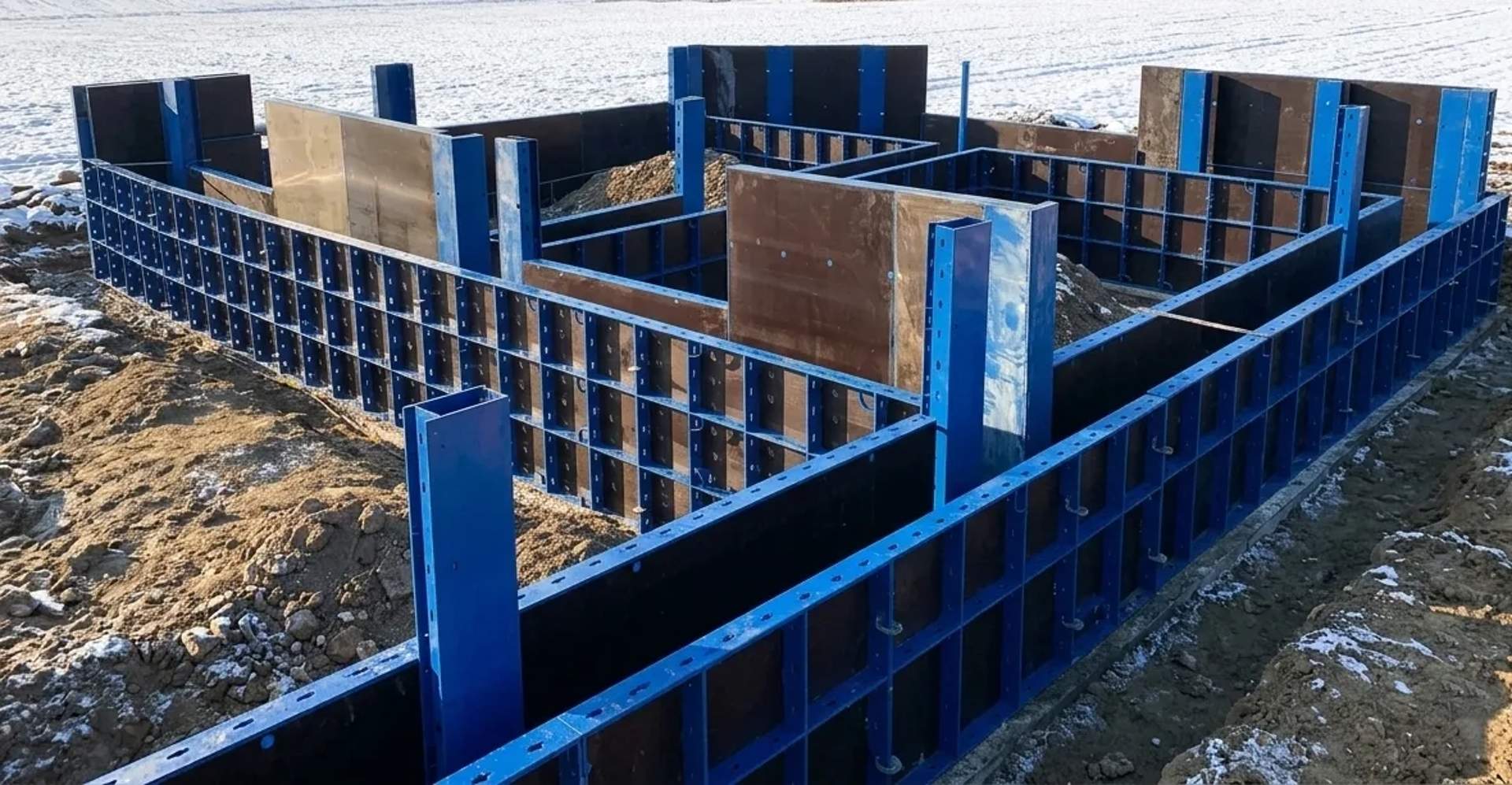 Дрібнощитова опалубка для стін і конструкцій складної форми