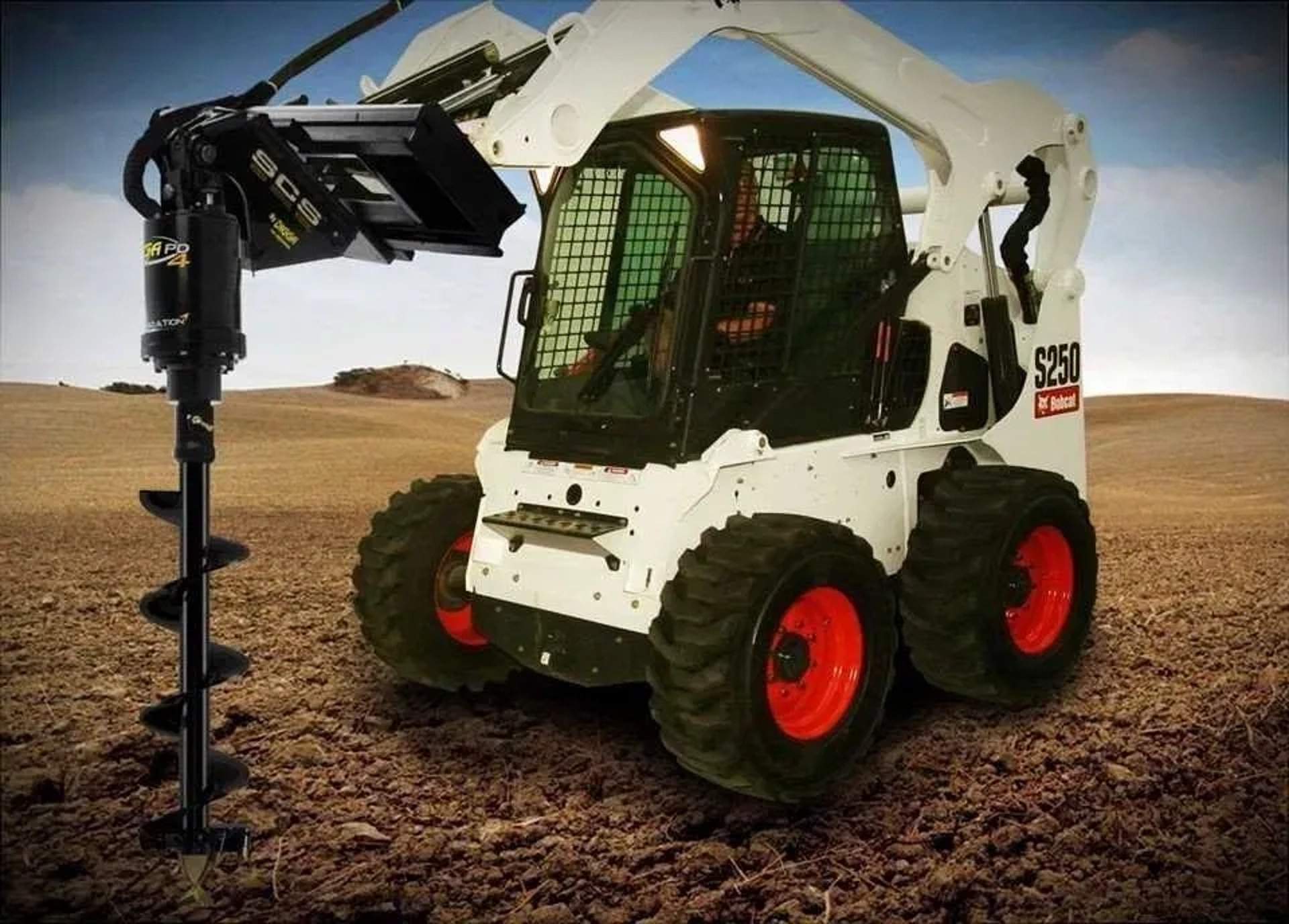 Ямобур на базі мінінавантажувача BobCat S250 400мм