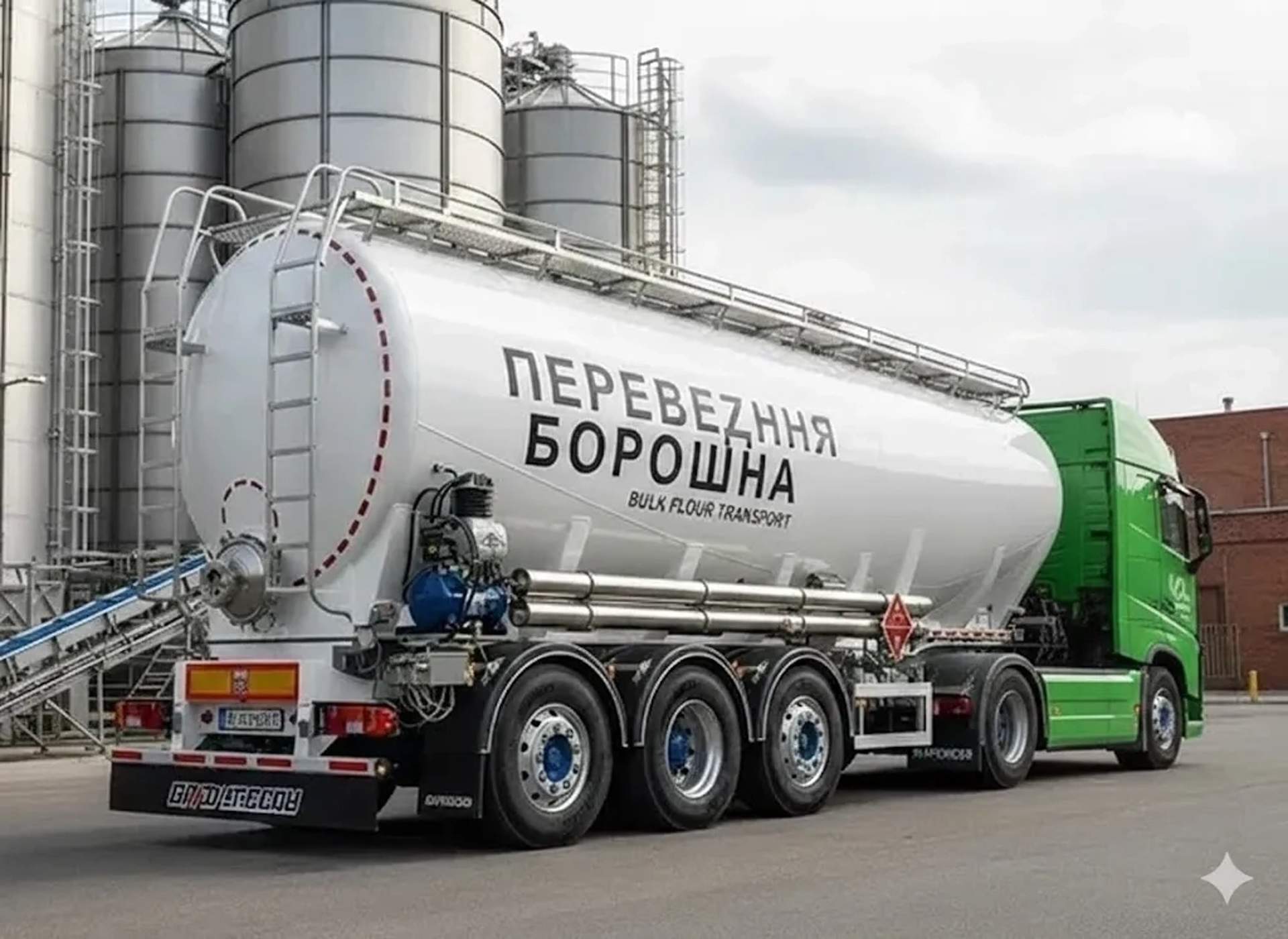 Цистерна-борошновоз. Швидка доставка