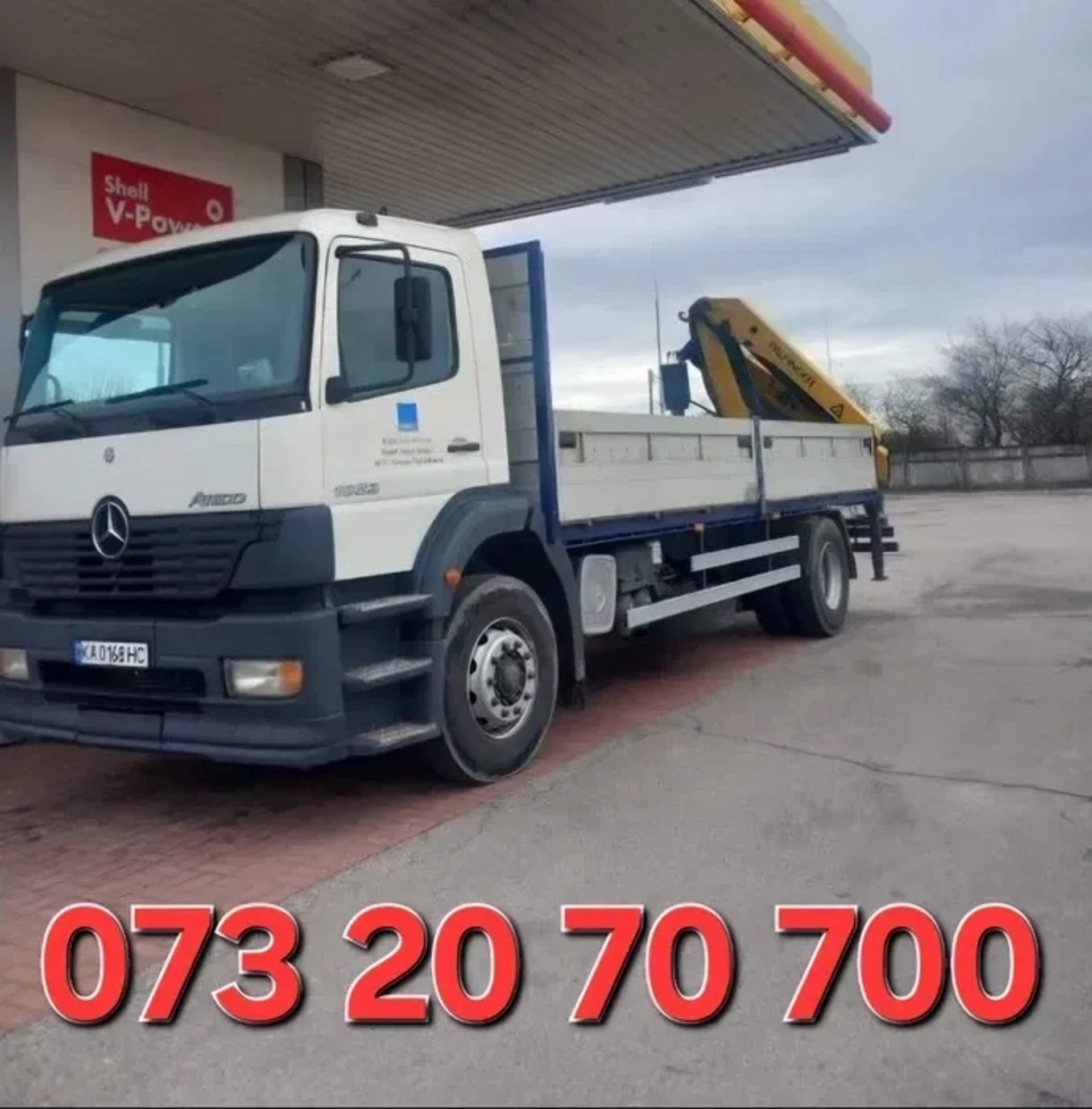 Кран маніпулятор на базі Mercedes-Benz Atego 11т