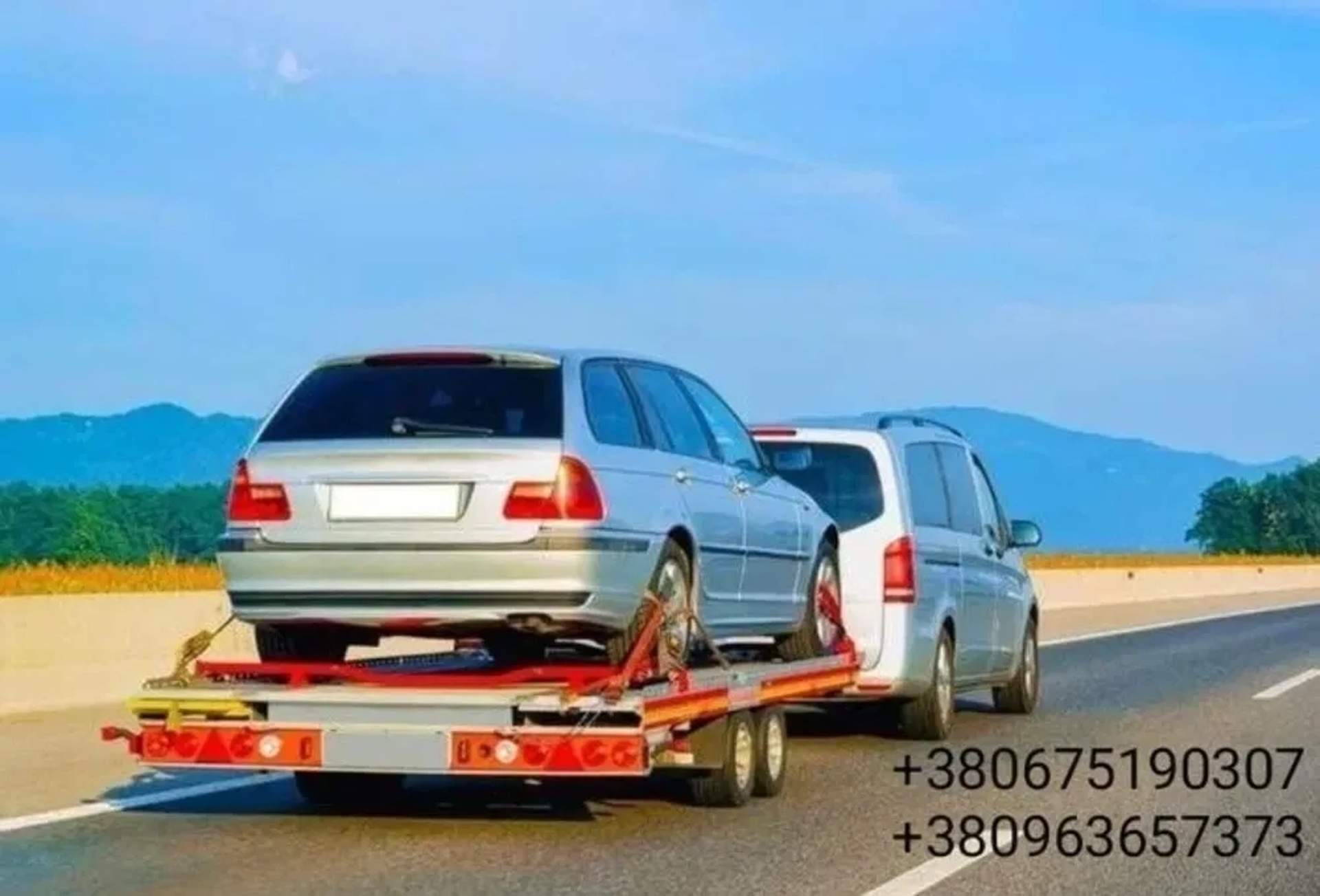 Лафет для перевезення легкових автомобілів та позашляховиків
