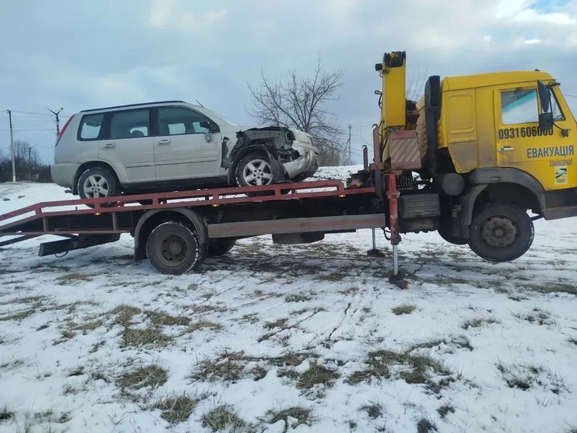 Евакуатор Маніпулятор на базі шасі КАМАЗ