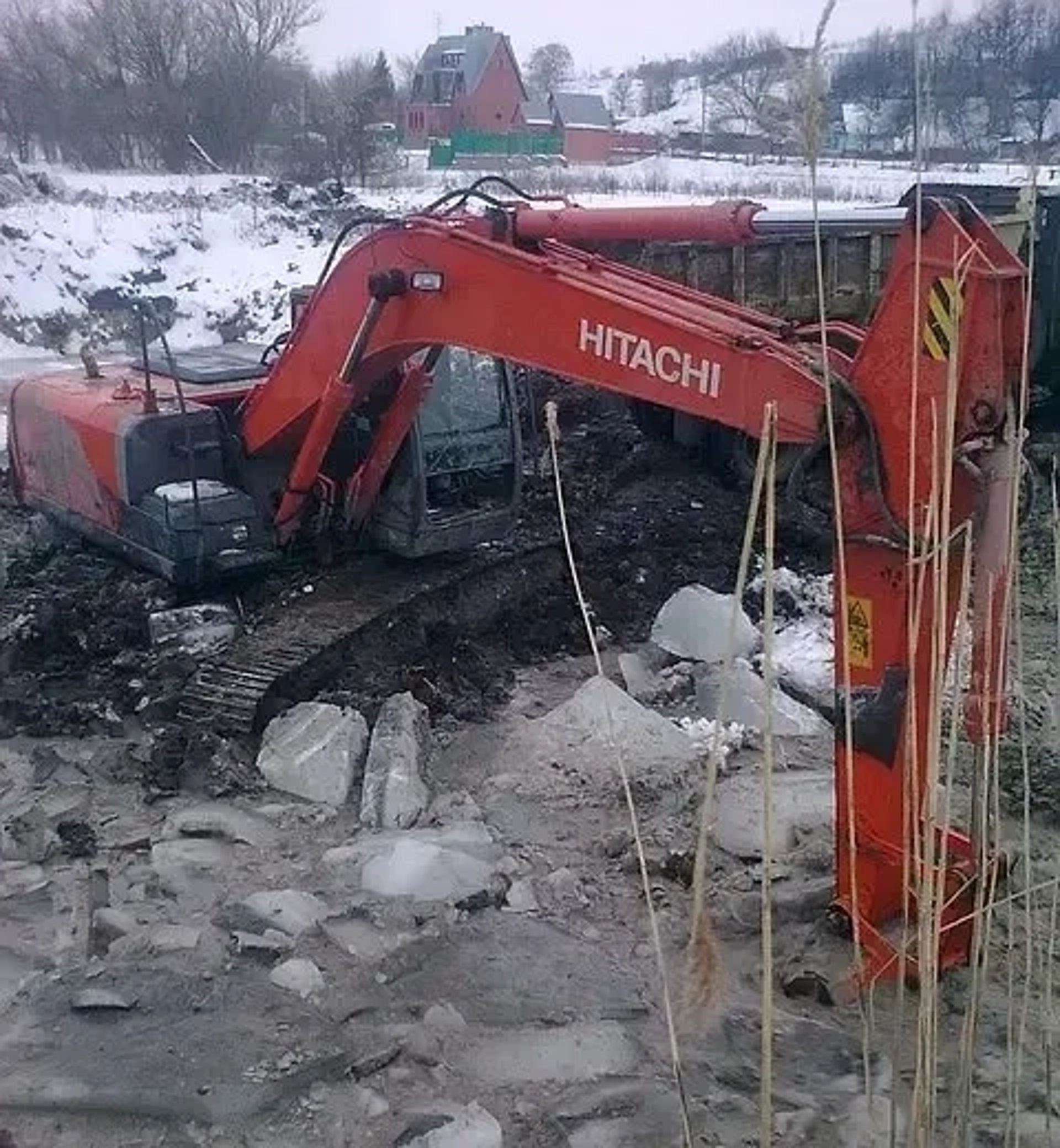 Гідромолот на базі екскаватора HITACHI 280