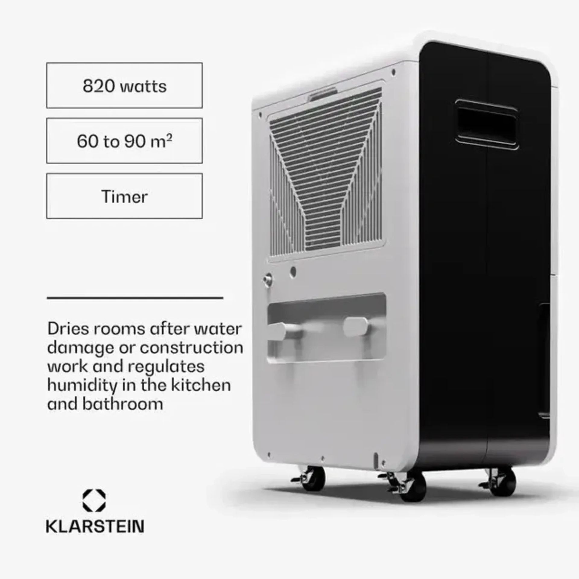 Промисловий осушувач Klarstein 70л