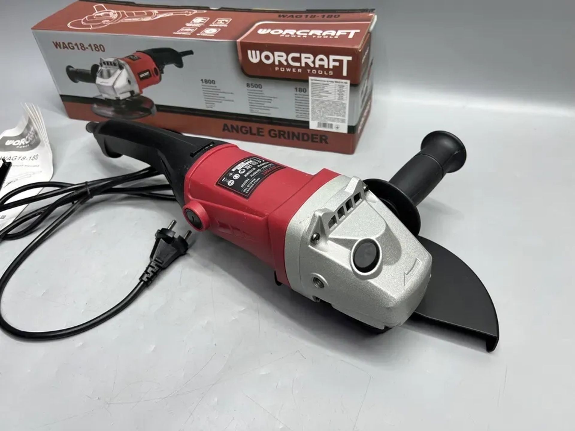 Болгарка Worcraft WAG18-180 На 1800 Вт