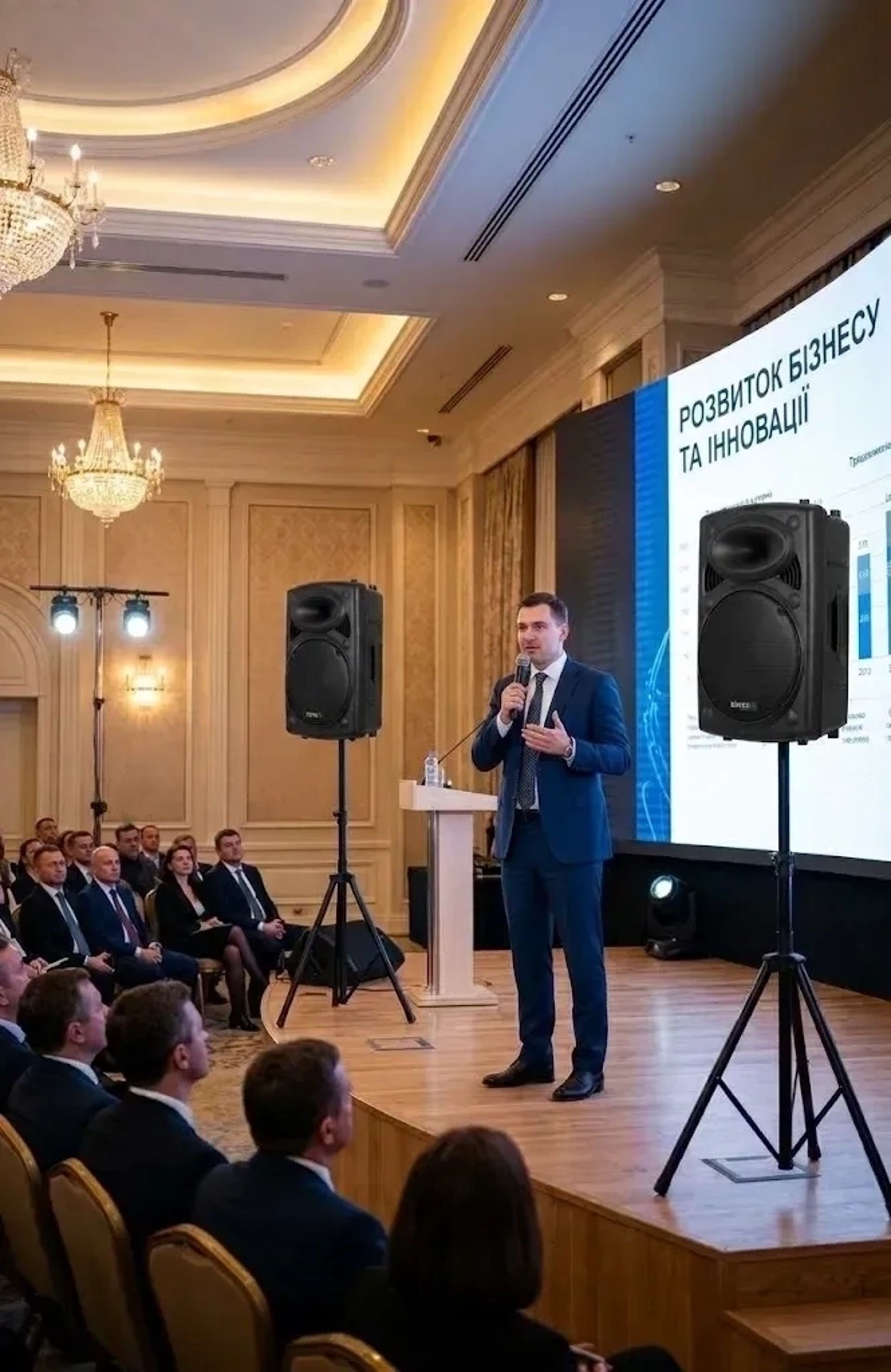 Портативна колонка 400Вт з акумулятором та блютуз