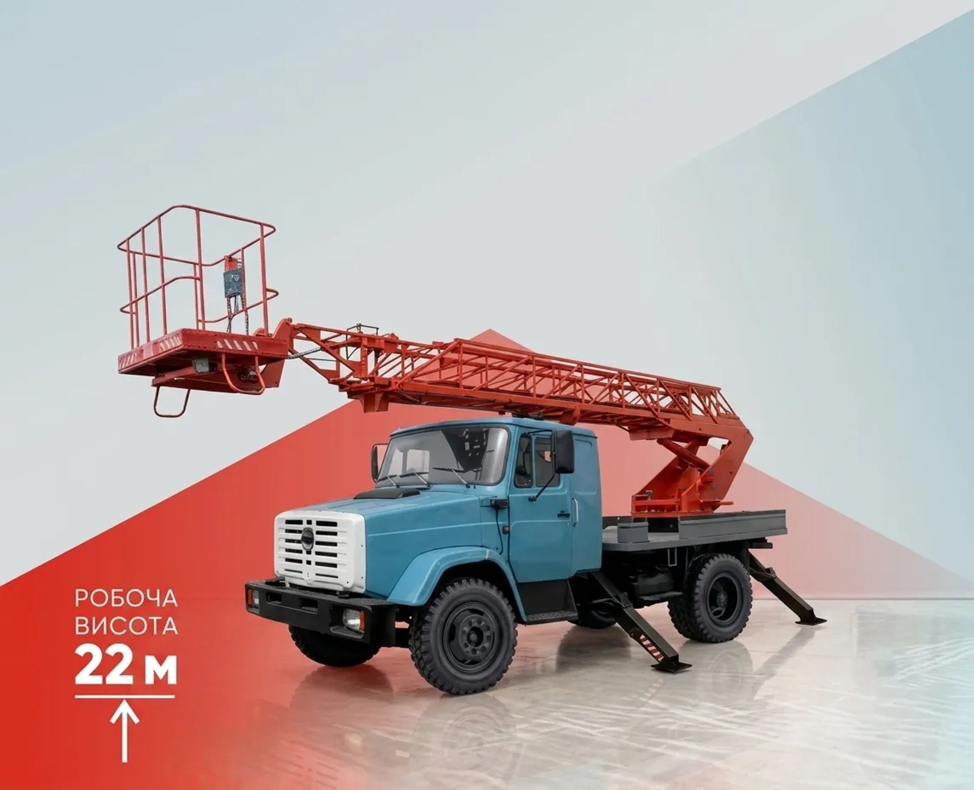 Автовишка на базі ЗІЛ 4331 висота підйому 22 м