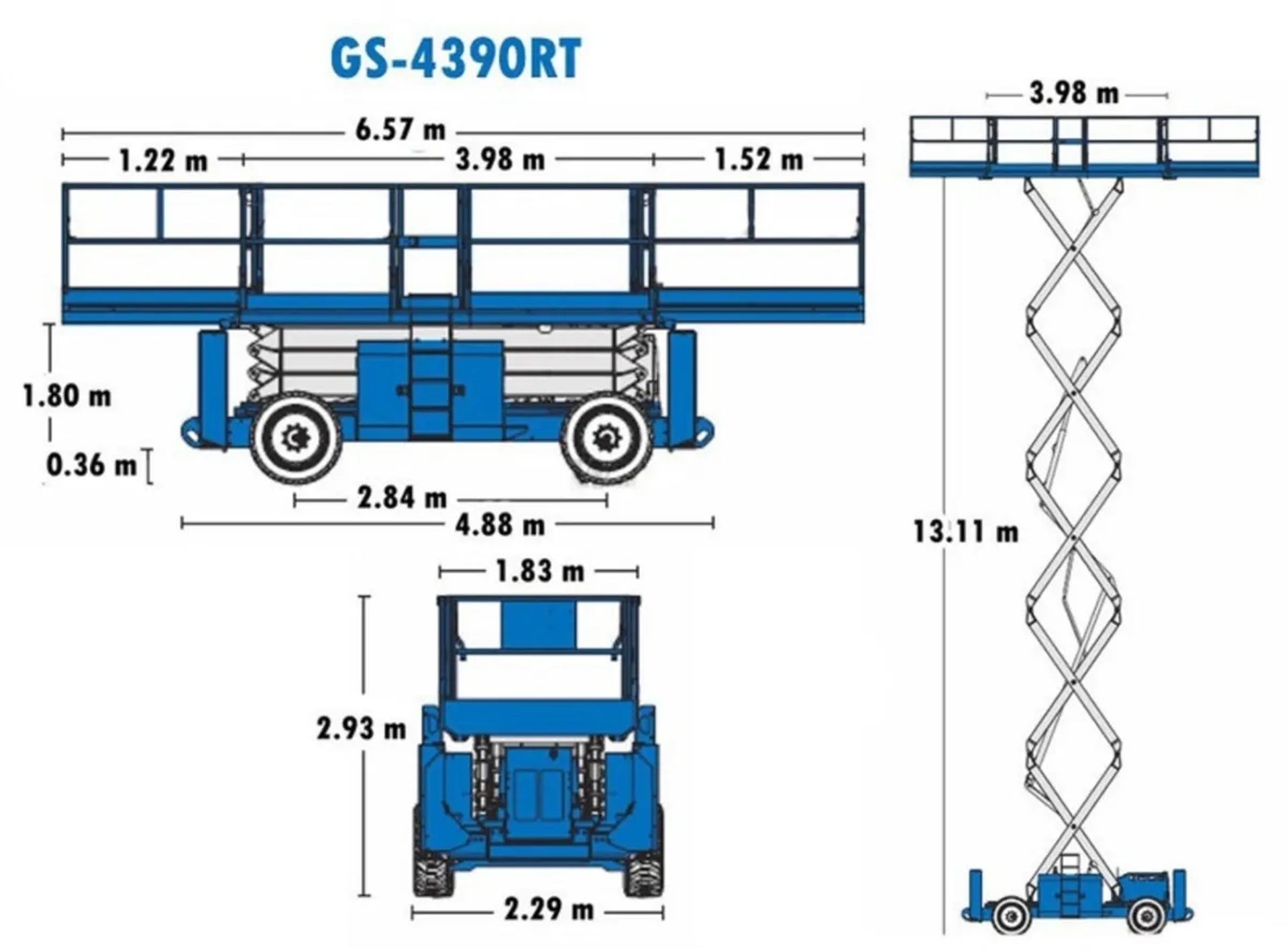 Ножичний дизельний підіймач Genie GS-4390 RT