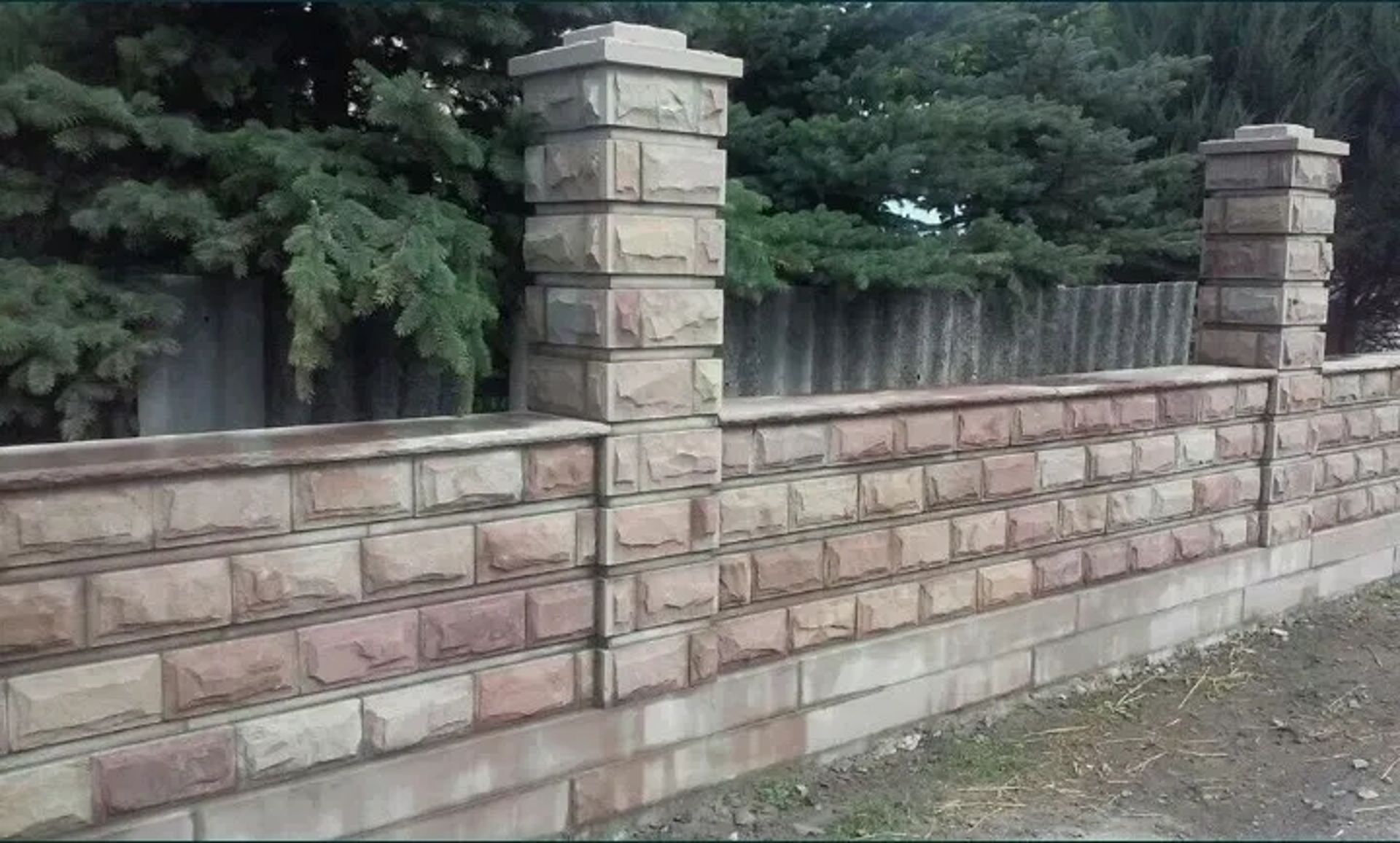 Мур, забор, біседка, мангал, камін, камінь, барбекю, сходи,відмостки