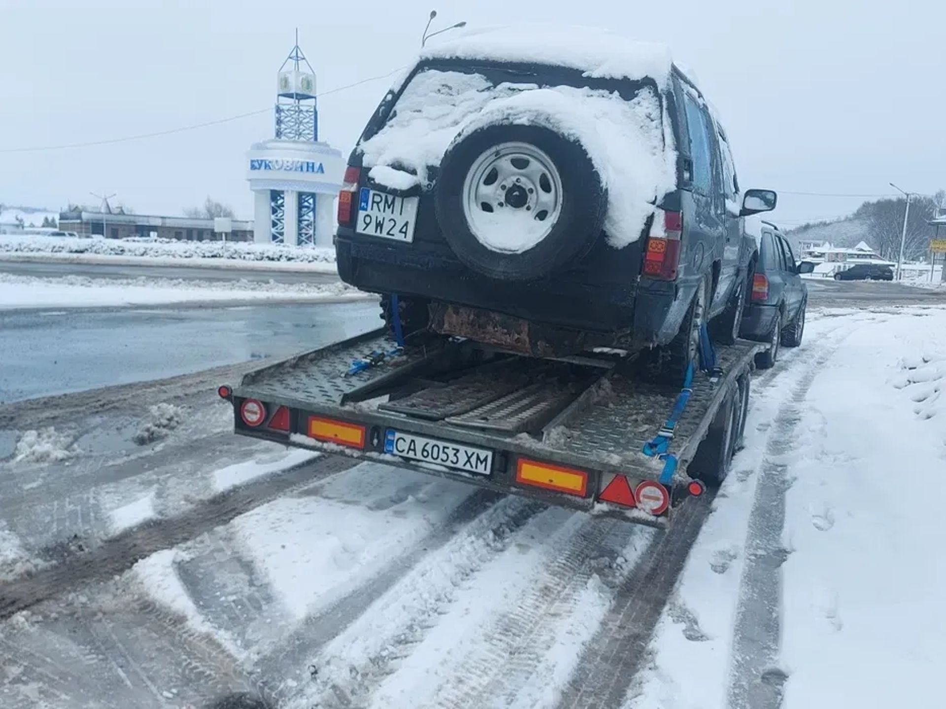 Лафет евакуатор