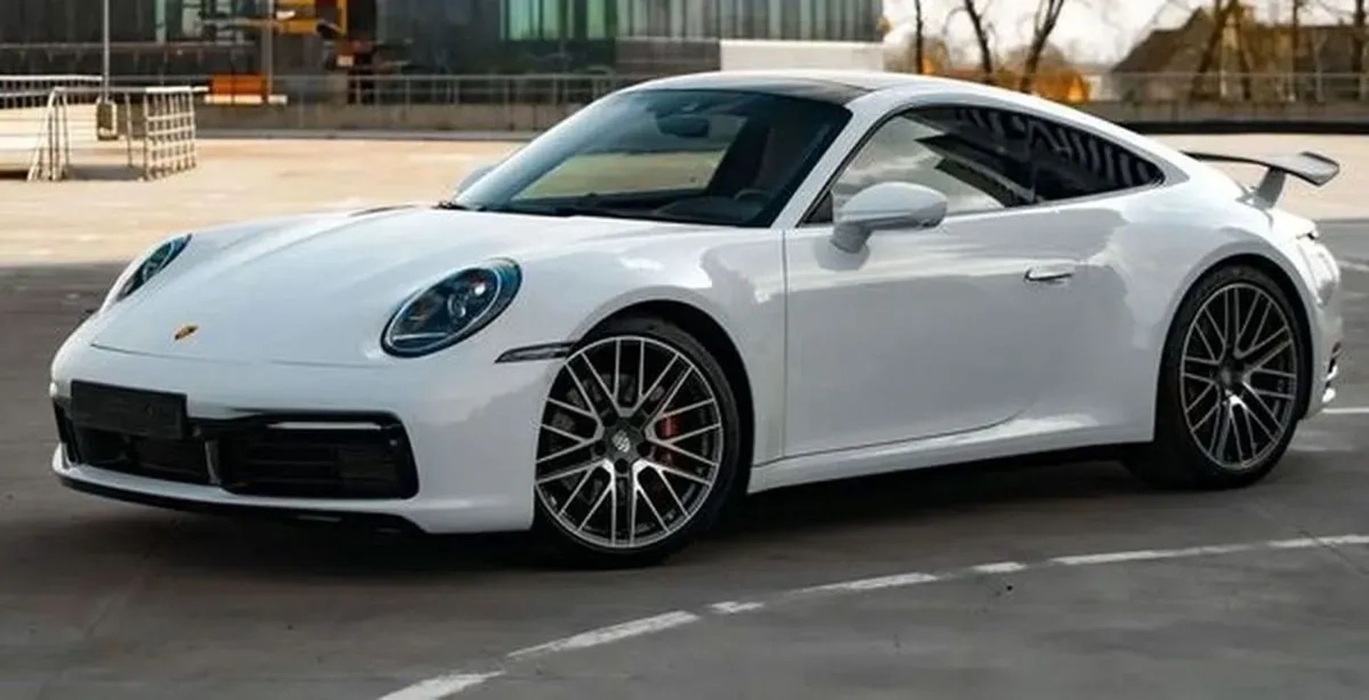 276 Porsche 911 Carrera 4S (білий) для зйомок і яскравих подій
