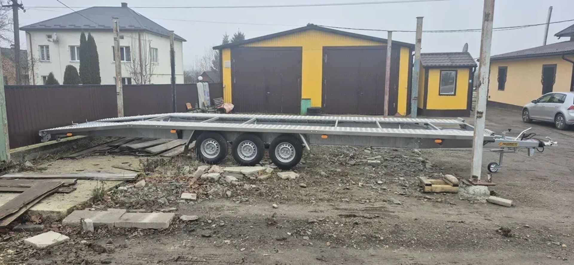 Лафета пательня на 2 авто до 3,5 т