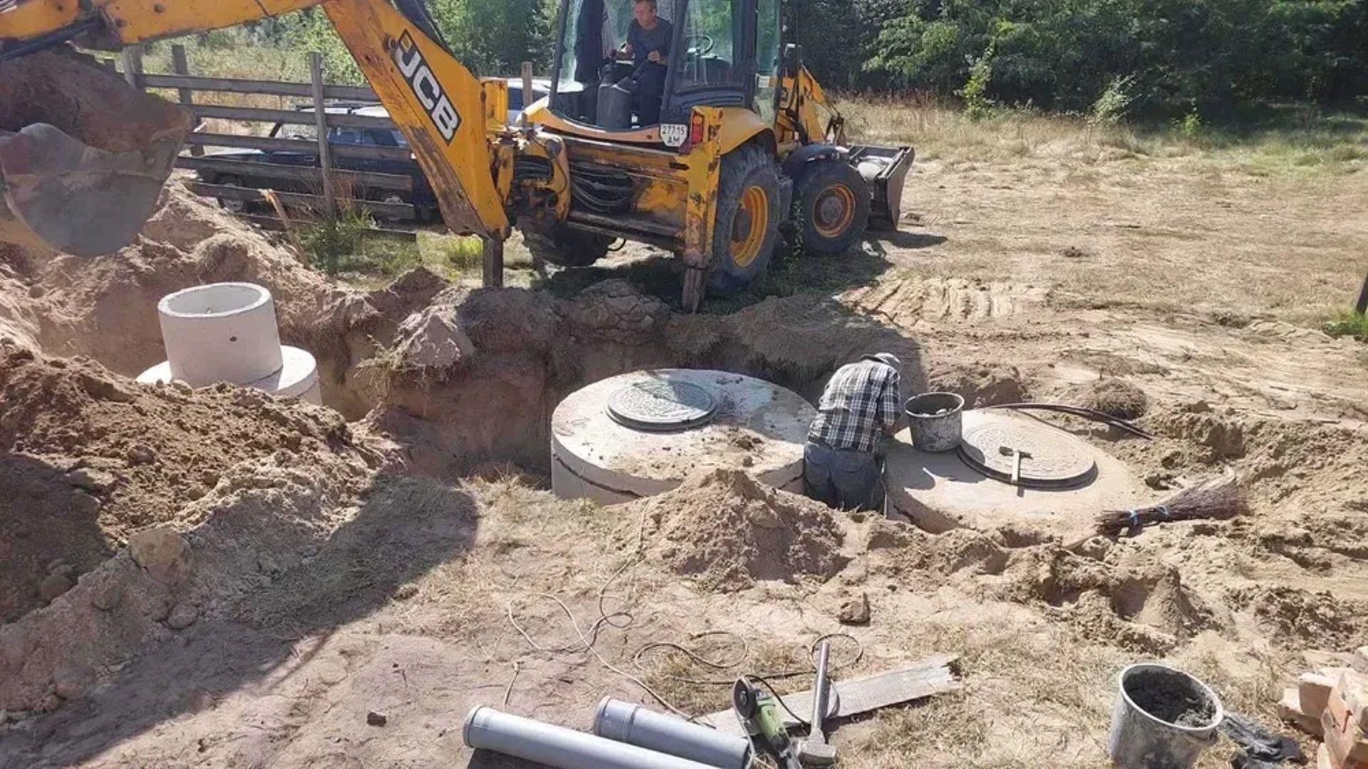 Водопровід Копання Септиків ПІД КЛЮЧ Каналізація кільця круги бетонні