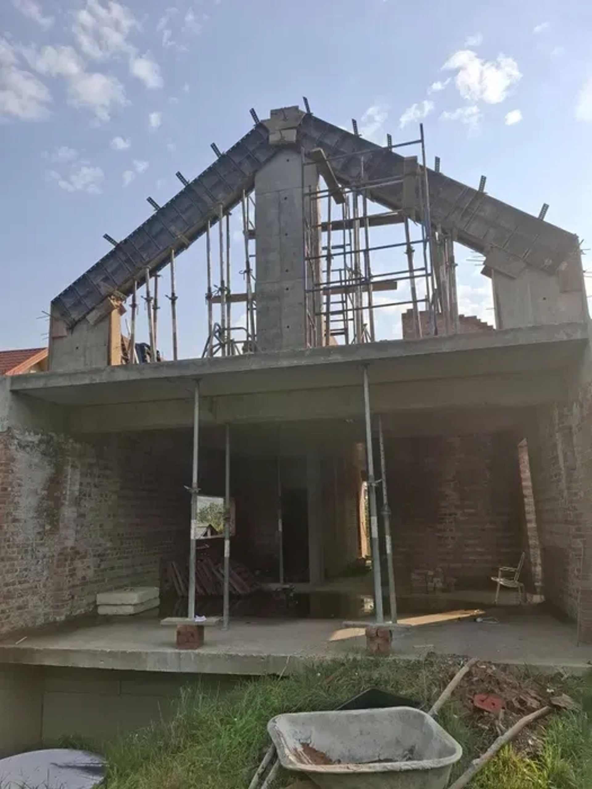 Проную послуги бетонних робіт, Фундамент, колони, балка