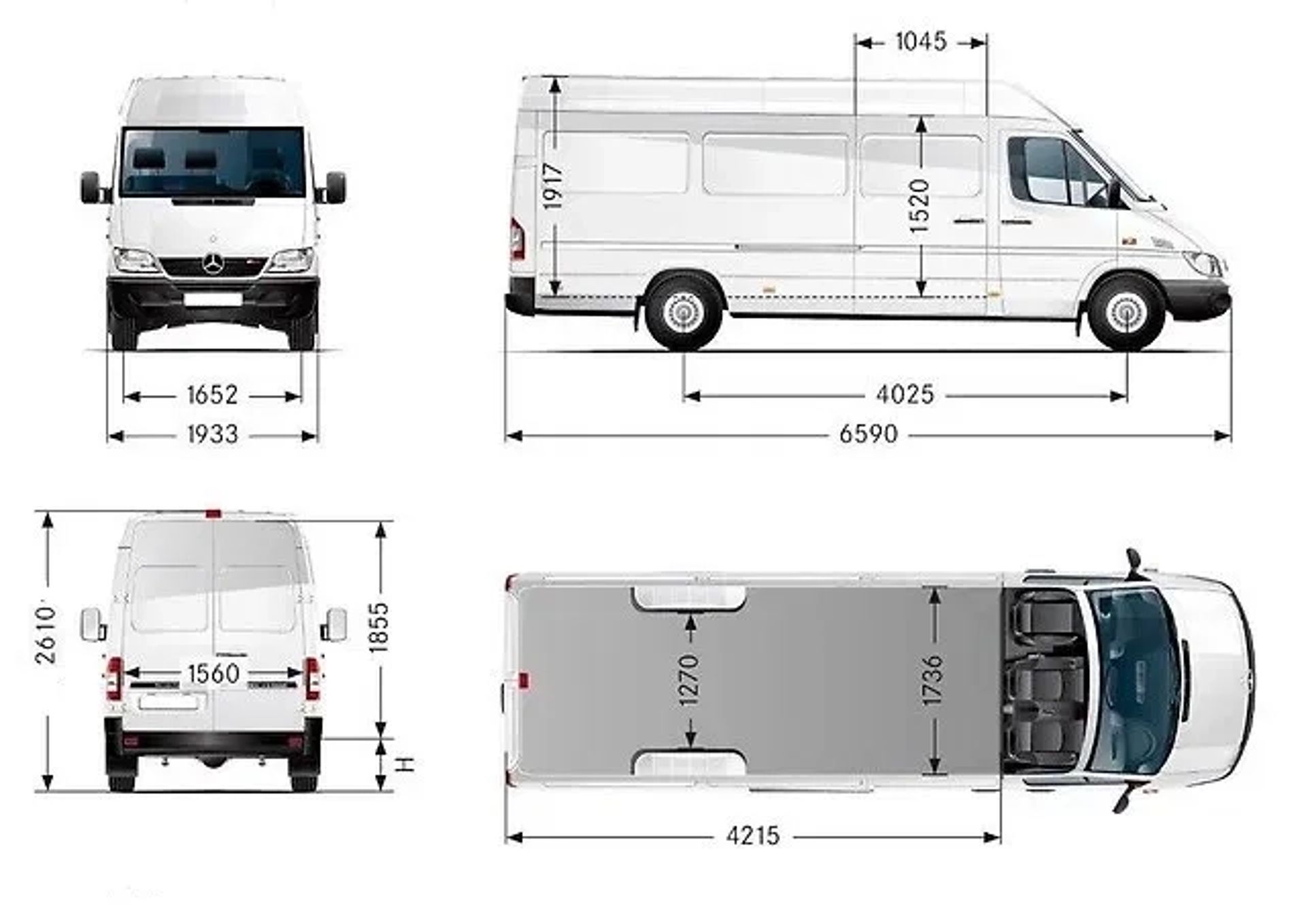 Mercedes-Benz (Maxi) Sprinter — Довжина кузова 4.2 м!
