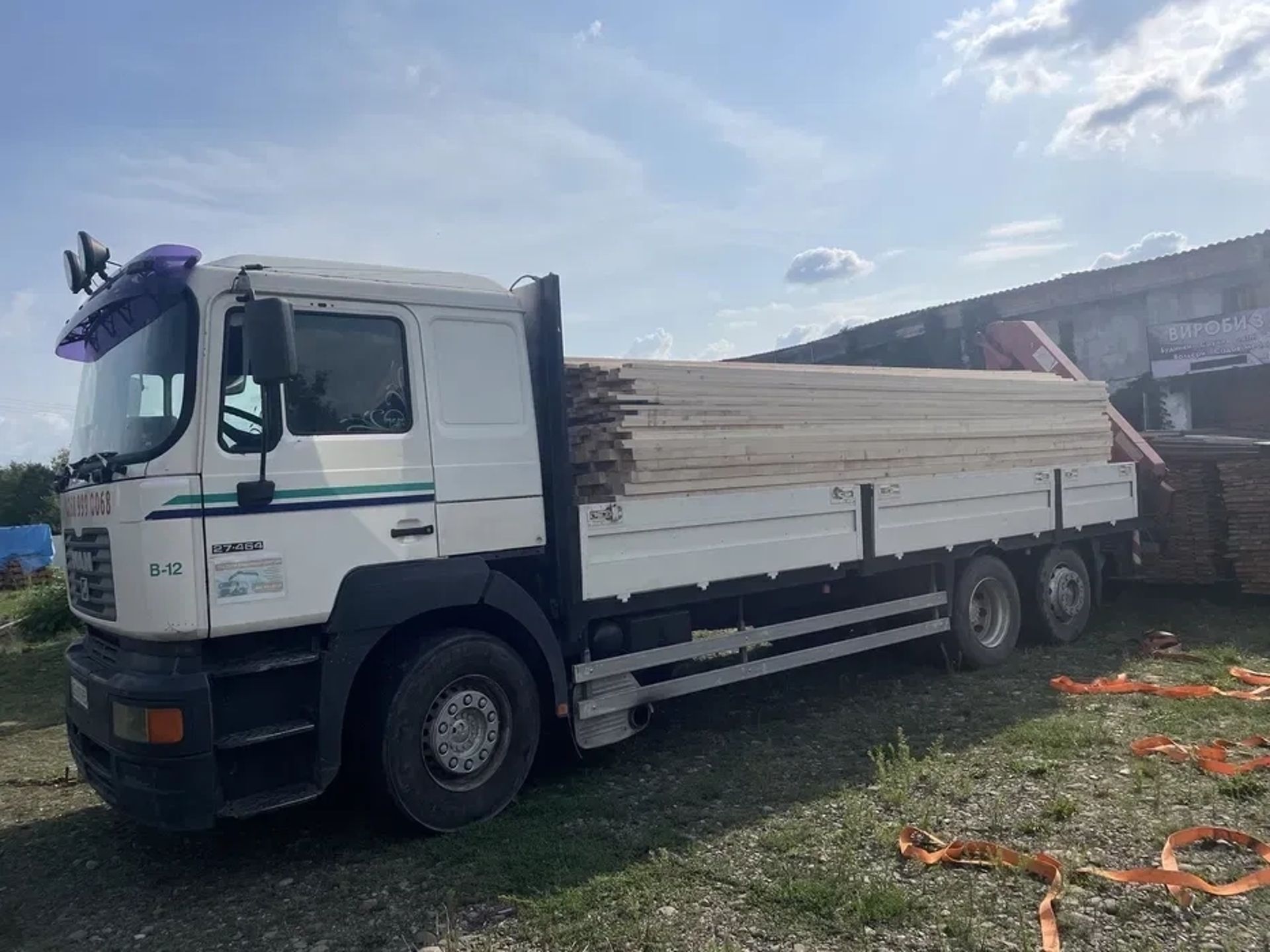 Важкий кран-маніпулятор 15 т | HIAB 195 (кузов 7 метрів)