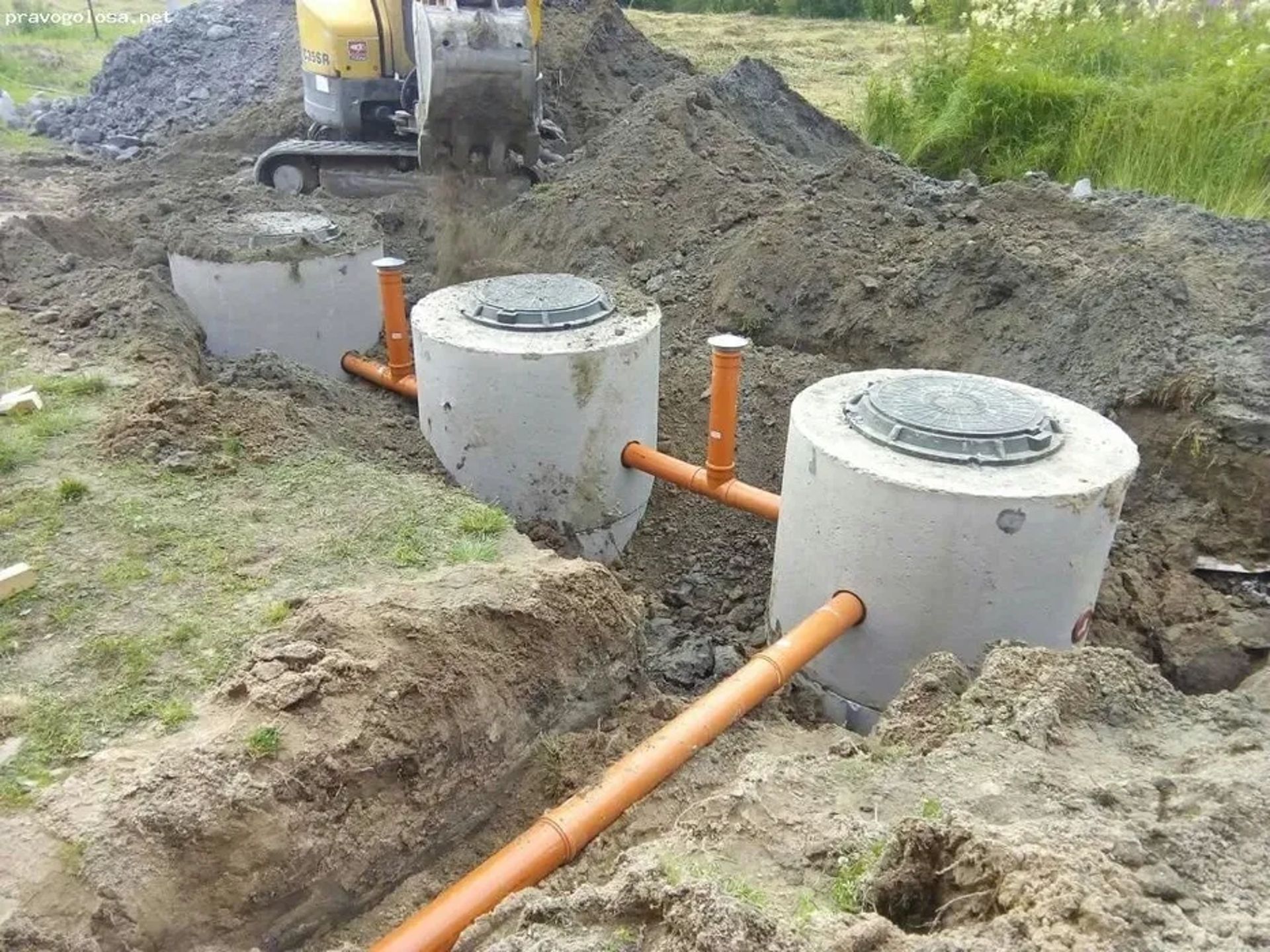 Монтаж вигрібних ям та септиків під ключ, ручна копка