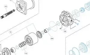 Ремонт гідромоторів Kawasaki M3X