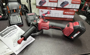 Акумуляторна безщіткова болгарка WORCRAFT CAG-S20LiBS-125