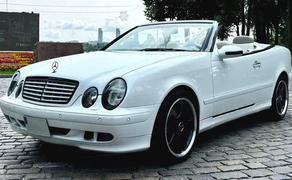 113 Кабріолет Mercedes W208 clk білий на весілля Київ