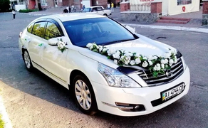 141 Авто на весілля Nissan Teana біла з водієм