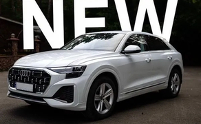 041 Позашляховик Audi Q8 біла без водія 