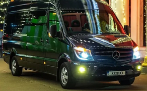 295 Мікроавтобус на весілля Mercedes Sprinter чорний VIP class