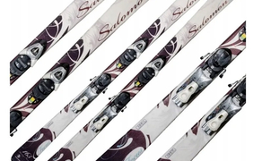 Лижі Salomon 165 см з кріпленням
