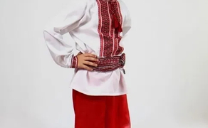 Шаровари, національний костюм дитячі шароварі, дитячі, червоні, сині