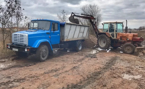 Послуги екскаватора/ вантажівки /доставка піску, щебеню, відсіву, землі