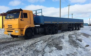 Вантажоперевезення машинами з краном-маніпулятором та довгомірами 22 тонни