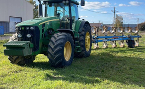  Трактор Джондір та плуг Lemken Euro Diamant 6+1