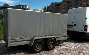 Причіп, прицеп двоосний категорія BE, 500 доба, зелена карта.