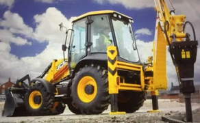 Экскаватора JCB3CX с гидромолотом