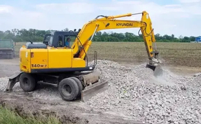 Траншейний-екскаватор на базі Hyundai 140w-7