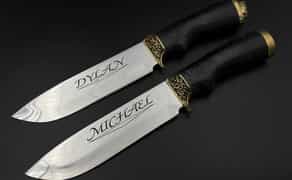 Лазерне гравіювання на ножах та інших виробах 🔪 Твій напис — твій стиль!