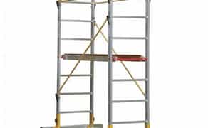 Алюмінієва вишка -тура на колесах вузька 4м