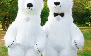 Білий ведмідь Харків ростова лялька стриптиз аніматор панда лабубу