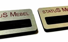 Бейдж металевий на магниті